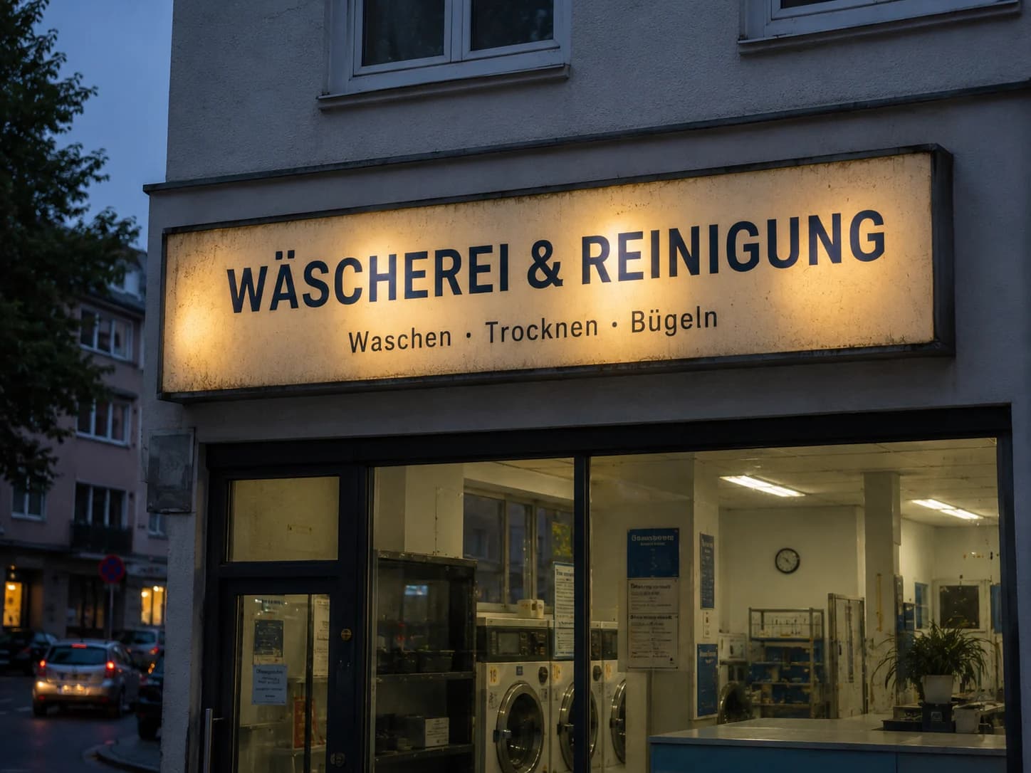 Ungleichmäßig beleuchteter Leuchtkasten vor der Reparatur