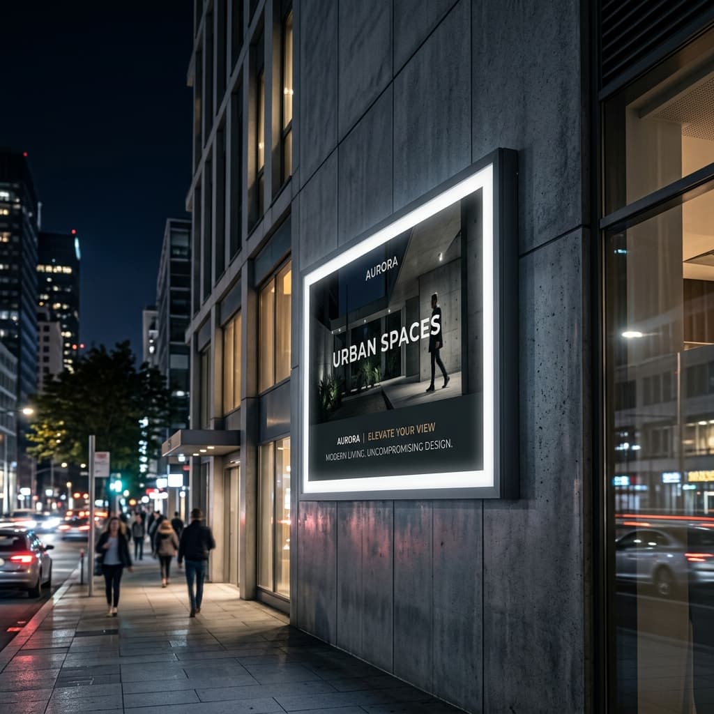 Leuchtkasten-Montage